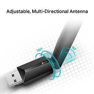 USB wifi TP-Link chuẩn AC600 Mbps USB adapter băng tần kép wifi Archer T2U Plus - Hàng chính hãng.