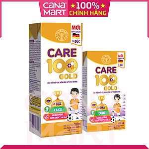 Thùng sữa nước pha sẵn Nutricare Care 100 GOLD cho trẻ thấp còi, biếng ăn từ 1 tuổi (180ml)