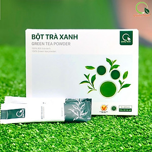 Bột Trà Xanh Sấy Lạnh Nguyên Chất Quảng Thanh Hộp 45g  - Đắp mặt làm dịu da, kháng khuẩn, kháng viêm, giảm cân