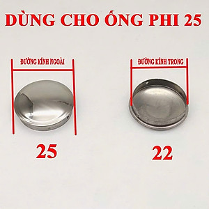 Đầu chụp Kibath ống tròn, dùng cho nhiều kích thước từ phi 12 đến phi 76, Inox 304 KB-929