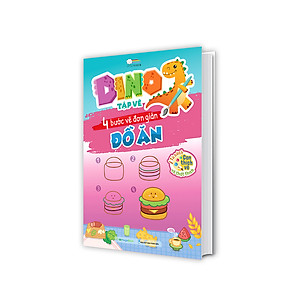 Combo DINO tập vẽ - 4 bước tập vẽ đơn giản cho bé (5 cuốn)