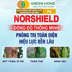 Chế Phẩm Trừ Bệnh NORSHIELD 86.2WG GreenHome, Gói 50gr, Gốc Đồng Đỏ, Bám Dính Tốt, Che Phủ Đều