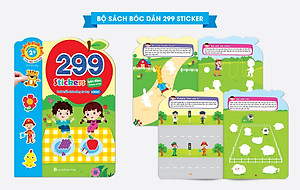 Bộ sách bóc dán phát triển trí tuệ cảm xúc CQ, IQ, EQ 299+ Stickers