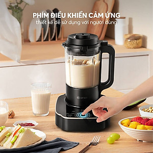 Máy làm sữa hạt Elmich CBE 3904 OL, công suất 800W, 7 chế độ nấu được thiết lập sẵn, lưỡi dao 3 tầng 8 cánh giúp xay nhuyễn - Hàng chính hãng