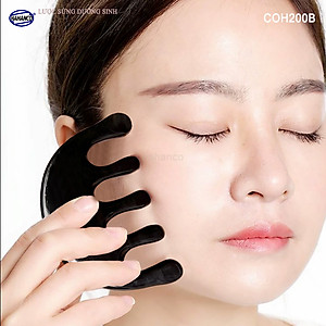 Lược Sừng Dưỡng Sinh 5 Răng - Mát Xa Da Đầu Đả Thông Kinh Lạc Chuyên Dùng Cho Spa - COH200B