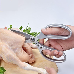 Kéo Cắt Gà, Cắt Vải, Cắt Cá, Cắt Cua Đa Năng Nhà Bếp Làm Bằng Thép Cao Cấp Aurum Group K304 - Hàng Nhập Khẩu