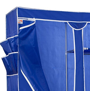 Tủ Quần Áo Cải Tiến Thế Hệ Mới, Tủ Vải Quần Áo 3 Buồng 8 Ngăn 1,7m Cao Cấp