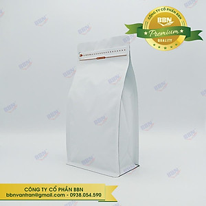 100 Túi Pocket Zipper trắng sữa size 13*26.5 đựng 500gr cf