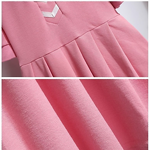 Váy cho bé gái váy polo trẻ em kiểu phương tây Quần áo trẻ em váy bé gái size đại đầm ngắn tay nữ cho bé đến 12t