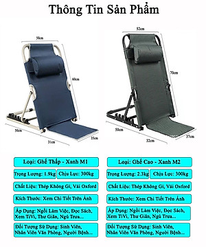 Ghế Bệt Tựa Lưng Thư Giãn KUNBE 5 Cấp Độ, Có Thể Gập Gọn Phù Hợp Cho Người Già Người Bệnh, Học Sinh, Nhân Viên Văn Phòng