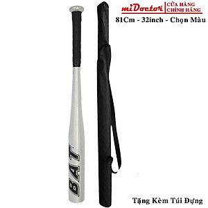 Gậy Bóng Chày Thép Cứng Dài 81Cm (32 inchs) Tặng Kèm Túi Đựng Chuyên Dụng Hợp Kim Cao Cấp Chính Hãng miDoctor