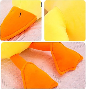 Thú nhồi bông vịt trầm cảm vàng dễ thương - Size từ 70cm đến 1m6 - Quà tặng gấu bông vịt vàng cute.