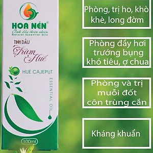 Tinh dầu tràm Huế nguyên chất Hoa Nén 100ml