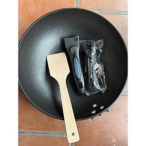 Chảo Chống Dính Siêu Bền Sâu Lòng Đá Coopia Hàn Quốc có nắp kính size 32cm/30cm (Tặng Thìa Gỗ ) - HÀNG CHÍNH HÃNG MINIIN
