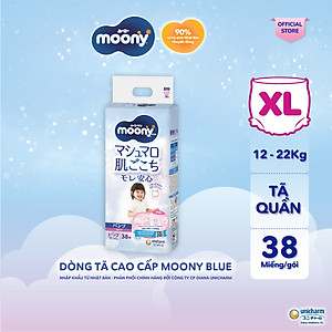 Tã Quần Cao Cấp Moony Nhật Bản Bé Trai XL38 (38 Miếng)