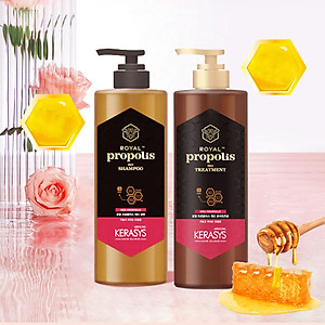 Dầu gội xả Kerasys Royal Propolis dành cho tóc mỏng yếu, tóc không vào nếp Hàn Quốc 500ml