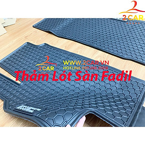 Thảm sàn, Thảm lót sàn xe Vinfast Fadil 2018-2022 cao su đúc, vân tổ ong, không mùi, MẪU NISSIN