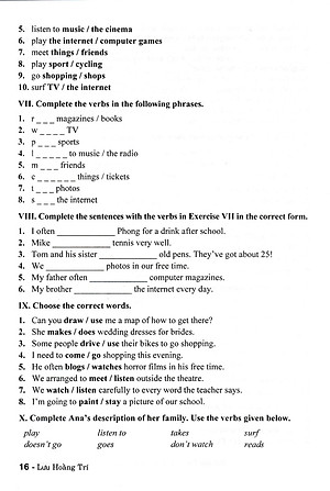 Bài Tập Tiếng Anh 7 - Bám Sát SGK Chân Trời (Kèm File Đáp Án)_HA