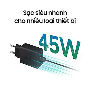 Bộ dây & củ sạc nhanh Samsung 45W Type-C cho Galaxy Note10 Plus, S20 Ultra và các dòng điện thoại khác – Hàng Chính hãng