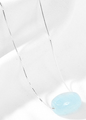 Mặt dây chuyền bạc lu thống hải lam ngọc Ngọc Quý Gemstone