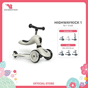 Xe scooter trẻ em Scood And Ride Highwaykick 1 - Màu Ash