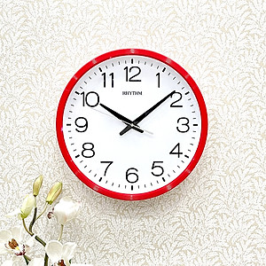 Đồng hồ treo tường Nhật Bản Rhythm CMG494NR01 Kt 36.0 x 4.4cm, 855g Vỏ nhựa, dùng PIN