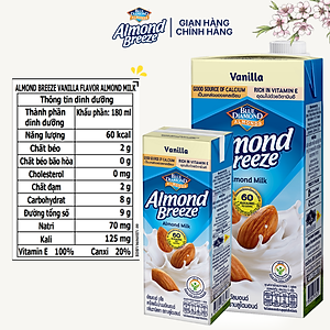 Sữa Hạt Hạnh Nhân ALMOND BREEZE vị Vanilla Hộp 946ml