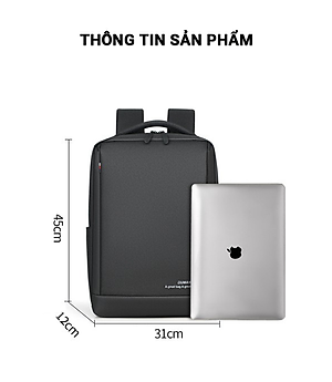 Balo Nam, Nữ Thời Trang Đa Năng, Balo Laptop Thời Trang Đi Học Cao Cấp Teement Chống Nước Cổng Sạc USB 9003 - Hàng Chính Hãng