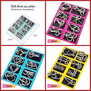 Đồ Chơi Móc Khóa IQ 24 Món Thông Minh – Giúp Trẻ Rèn Luyện Tư Duy, Mở Khóa Cực Hay