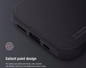 Ốp lưng cho iPhone 15 Pro , 15 Pro Max , 15 Plus , 15 hiệu Nillkin Frosted Shield Pro chống sống chống vân tay - Hàng nhập khẩu