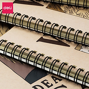 Sổ tay ghi chép gáy xoắn kẻ ngang A5 B5 60 trang hình Vua cướp biển One Piece Deli - Phù hợp học sinh văn phòng - Mẫu ngẫu nhiên - EN004