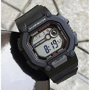 Đồng Hồ Nam Dây Nhựa Casio Standard W-737HX-1AVDF Chính Hãng - W-737HX-1A Pin 10 Năm