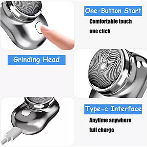 Máy Cạo Râu Mini, Xoay 360 Độ Chống Nước , Sạc USB Siêu Nhanh, Máy Cạo Râu Nam Bỏ Túi Tiện Dụng - HÀNG CHÍNH HÃNG MINIIN