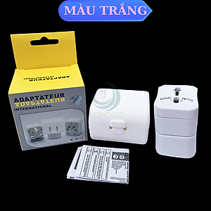 Bộ Chuyển Đổi Ổ Cắm Du Lịch- Adapter Du Lịch Quốc Tế 3 Chân – Ổ Cắm Chuyển Đổi Chuẩn Quốc Tế Mini- Ổ Cắm Đa Chuẩn Du Lịch – Gọn Nhẹ Tiện Lợi- Bộ Chuyển Phích Cắm Đa Năng Du Lịch Toàn Cầu