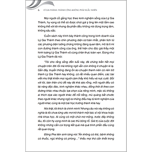 Sách Lý Gia Thành - Thành Công Không Phải Ngẫu Nhiên