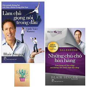 Combo Những Chú Chó Bán Hàng và Làm Chủ Giọng Nói Trong Đầu( Tặng kèm Sổ Tay Xương Rồng)