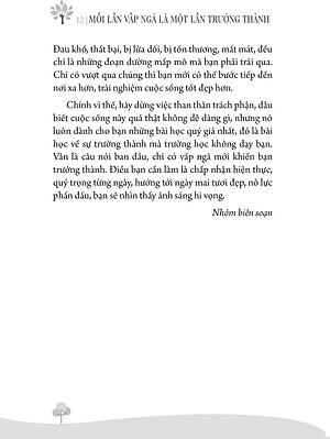 Sách Mỗi Lần Vấp Ngã Là Một Lần Trưởng Thành