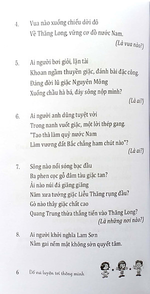 Câu Đố Luyện Trí Thông Minh - Nhân Vật, Địa Danh