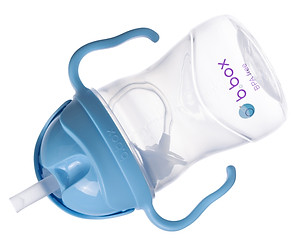 b.box Bình nước 360 độ cho bé tập uống nước 240ml - Xanh Biển