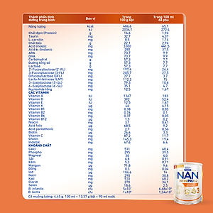 Sữa bột NAN INFINIPRO A2 3 với công thức đầu tiên chứa đạm A2, 6HMO & Lợi khuẩn kép nhập khẩu Thụy Sĩ - Hộp 800g (2 - 6 tuổi)