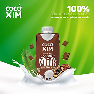 Thùng 12 Hộp Sữa Dừa Cocoxim Socola 330ml/hộp