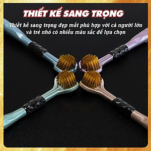 COMBO 4 Bàn Chải Đánh Răng 3 Mặt, Bàn Chải Đánh Răng Đa Chiều Làm Sạch Đồng Thời Cả 3 Bề Mặt Của Răng, Lông Mềm Mượt