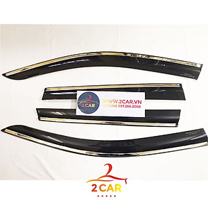 Vè che mưa xe Toyota Corolla CROSS 2020 - 2021 - 2022-2023 chỉ INOX cao cấp
