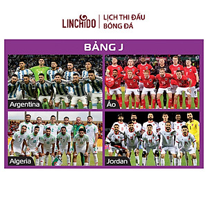 Lịch thi đấu bóng đá World Cup 2026 ( Kích thước 86 cm X 65 cm) chữ to, nhìn rõ