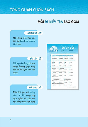 Sách Chinh Phục Đề Thi Vào Lớp 6 Trường THCS Chất Lượng Cao Môn Tiếng Anh