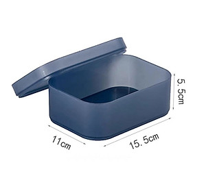 Hộp nhựa đựng đồ có nắp để bút viết kẹp tóc kim chỉ đồ cá nhân nhỏ - màu ngẫu nhiên