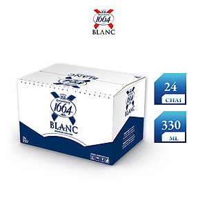 Nồng độ cồn 5% - Thùng 24 Chai bia Kronenbourg 1664 Blanc 330ml