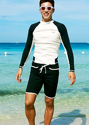 Đồ Bơi Nam Và Nữ Couple Tay Dài Che Nắng Kiểu Korea ATI81 MayHomes Chuẩn UPF 50+, Long-Sleeve Rash Guard Swimsuit