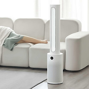 Quạt Không Cánh Lọc Không Khí Xiaomi Mijia 2 In 1 Xoay 150 Độ Khử Khuẩn UV Kết Nối App - Hàng Nhập Khẩu