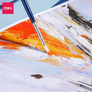 Cọ Vẽ Màu Nước Cọ Đầu Tròn Cọ Đầu Dẹt Cao Cấp Finenolo Deli - Cọ Chuyên Dụng Cho Vẽ Màu Chuyện Nghiệp Hoạ Cụ - EC281 EC282 EC283